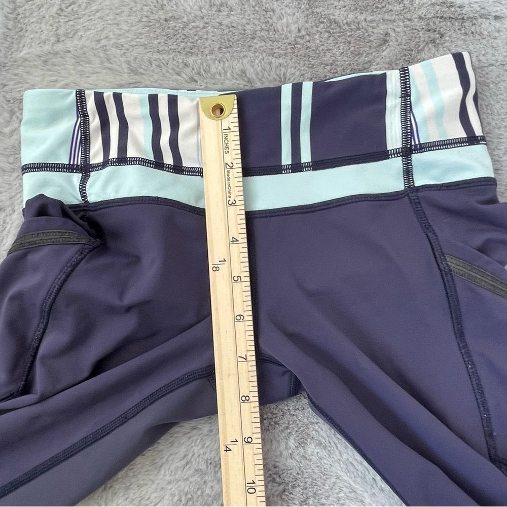 Lululemon Womens Size 4 Blue Run A Marathon II Cropped Legging - Picture 7 of 16
